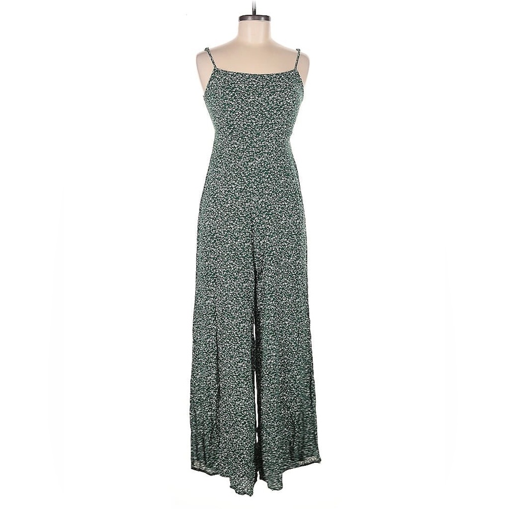 Green Floral Jumpsuit